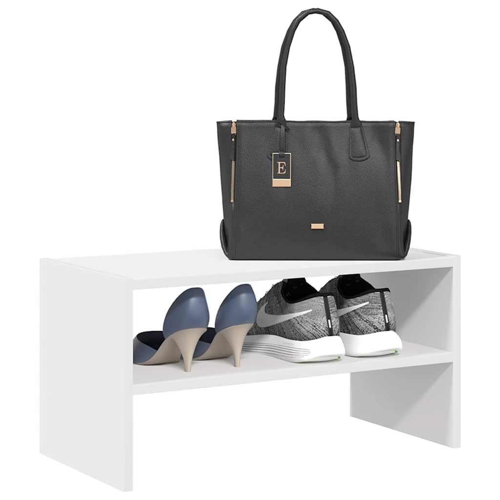 VidaXL étagère à chaussures empilable 60x30x30,5 cm blanc