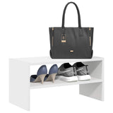 VidaXL étagère à chaussures empilable 60x30x30,5 cm blanc