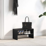 VidaXL étagère à chaussures empilable 60x30x30,5 cm chêne noir