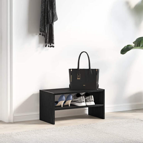 VidaXL étagère à chaussures empilable 60x30x30,5 cm chêne noir