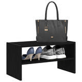 VidaXL étagère à chaussures empilable 60x30x30,5 cm chêne noir