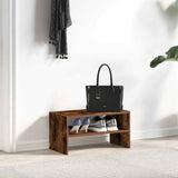 VidaXL étagère à chaussures empilable 60x30x30,5 cm chêne fumé
