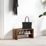 Vidaxl Shoe Rack Cillable 60x30x30.5 cm de madera de antigüedad