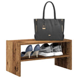VidaXL étagère à chaussures empilable 60x30x30,5 cm couleur bois ancien