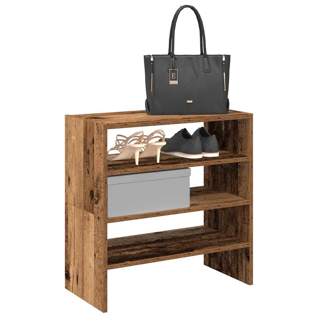 Vidaxl Spaces da scarpe 2 St Stackable 60x30x30,5 cm Old Woolred