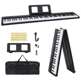 Vidaxxl clavier électrique piano 88 touches avec pupitre