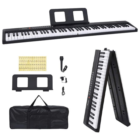 Vidaxxl clavier électrique piano 88 touches avec pupitre
