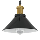 Vidaxl hanglamp in hoogte verstelbaar e27 ø22 cm metaal glanzend zwart