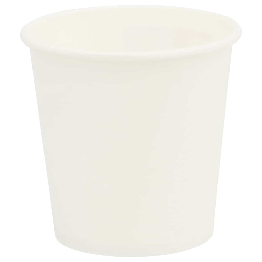 VidaXL tasses à café en papier 1000 pcs 4oz 100 ml blanc
