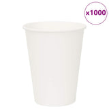 VidaXL tasses à café en papier 1000 pcs 12oz 300 ml blanc