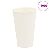 VidaXL tasses à café en papier 1000 pcs 16oz 400 ml blanc