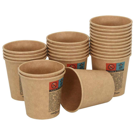 VidaXL tasses à café en papier 1000 pcs 4oz 100 ml marron