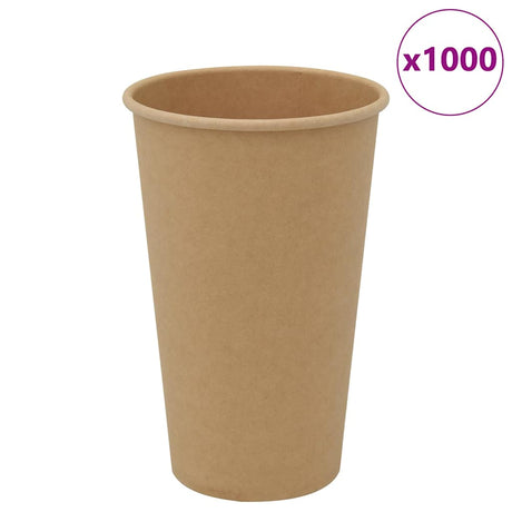 VidaXL tasses à café en papier 1000 pcs 16oz 400 ml marron