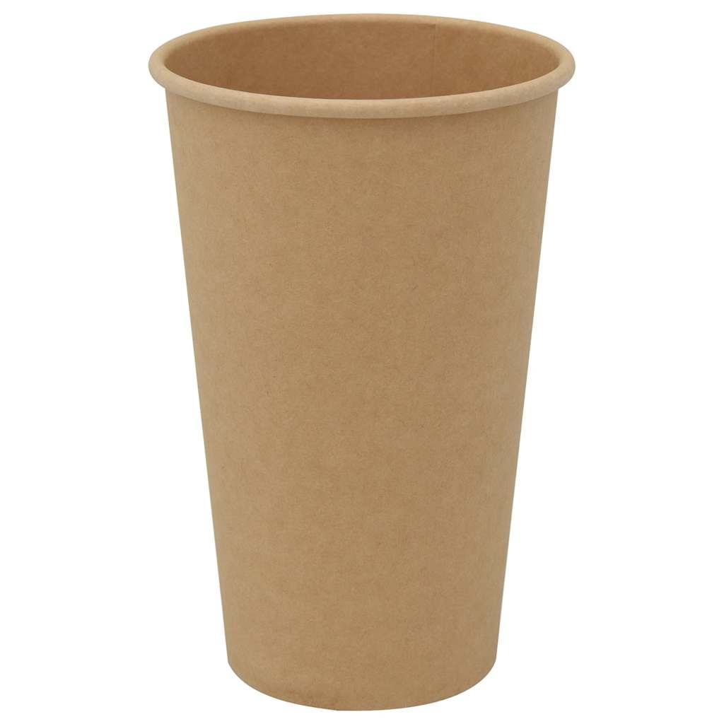 VidaXL tasses à café en papier 1000 pcs 16oz 400 ml marron