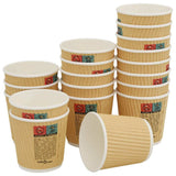 VidaXL tasses à café en papier 1000 pcs 4oz 100 ml marron