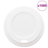 Vidaxxl couvercles pour tasses à café en papier ø60 mm 4oz 1000 pcs plastique blanc