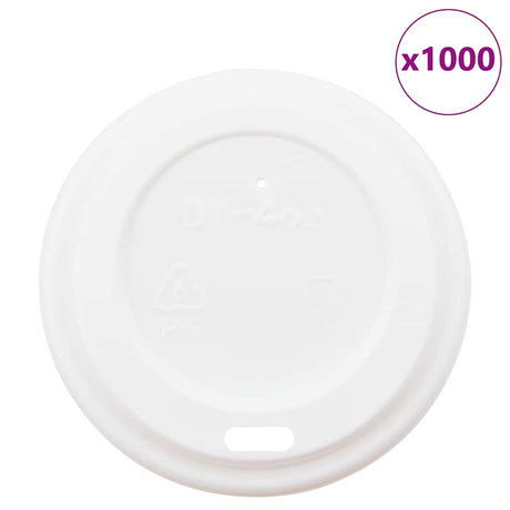 Vidaxxl couvercles pour tasses à café en papier ø60 mm 4oz 1000 pcs plastique blanc
