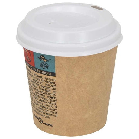 Vidaxxl couvercles pour tasses à café en papier ø60 mm 4oz 1000 pcs plastique blanc