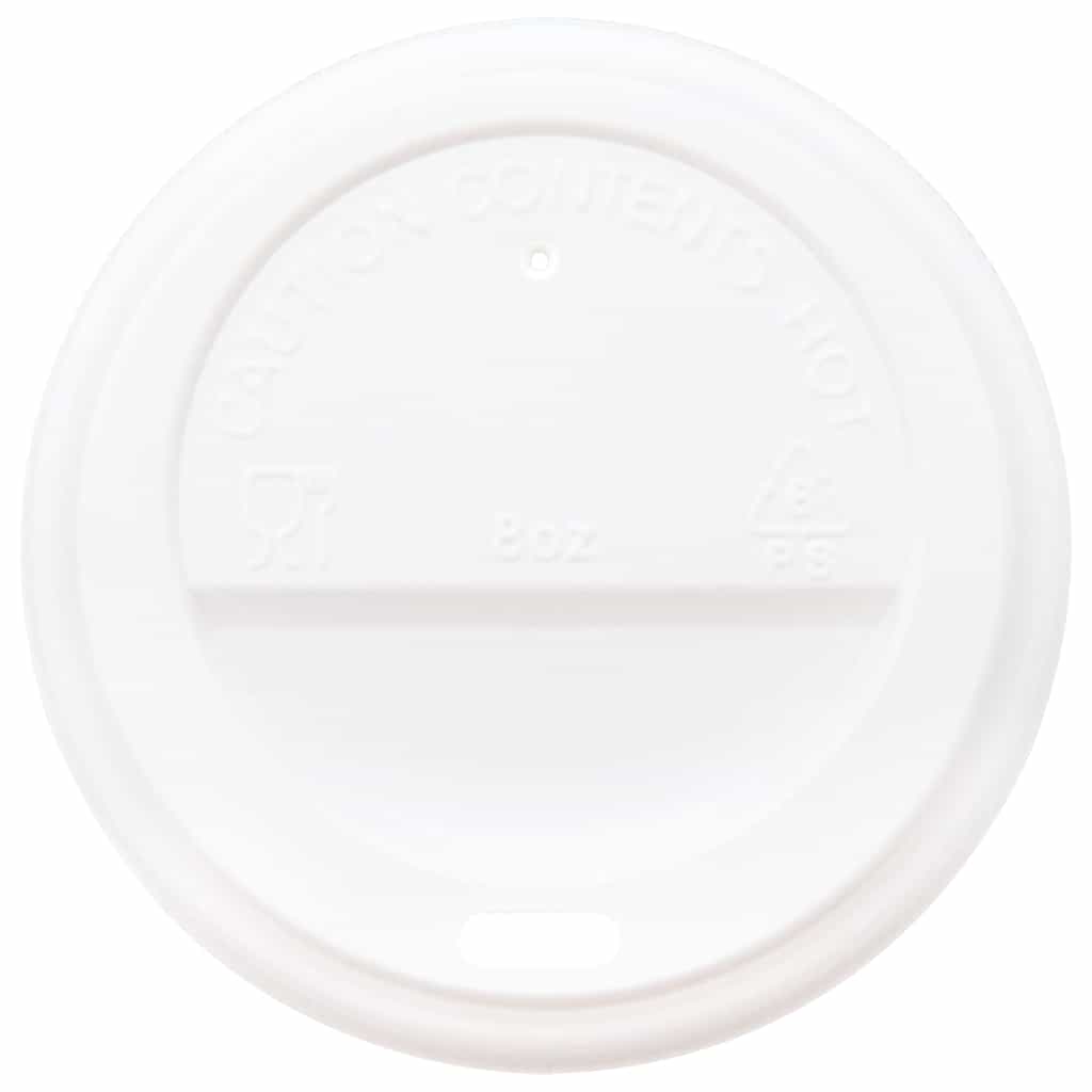 Vidaxxl couvercles pour tasses à café en papier ø80 mm 8oz 1000 pcs plastique blanc