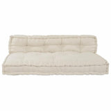 Vidaxl modulair bank 2 pcs crème 120 x 80 x 38 cm stof