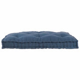 Vidaxl modulair bank indigo 120 x 80 x 12 cm stof