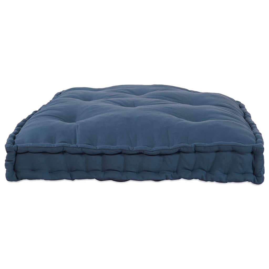 Vidaxl modulair bank indigo 120 x 80 x 12 cm stof