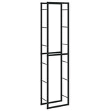 Vidaxx support à bois de chauffage 50x30x209 cm acier noir