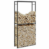 Vidaxx support à bois de chauffage 100x30x209 cm acier noir