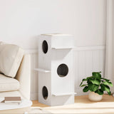 Vidaxx maison pour chat 43x43x90 cm bois de pin massif blanc