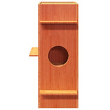 Vidaxxl maison pour chat 43x43x90 cm bois de pin massif, marron lavé