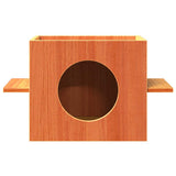 Vidaxxl maison pour chat 51x35x30 cm bois de pin massif, marron lavé