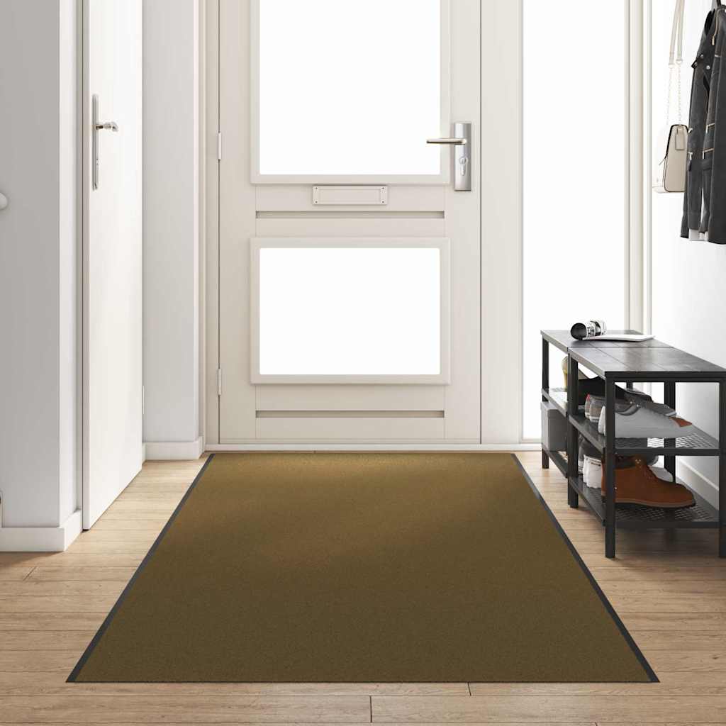 Vidaxl deurmat anders bruin en zwart 120 x 350 cm polyamide en pvc