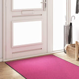 Vidaxl deurmat anders roze en zwart 120 x 300 cm polyamide en pvc