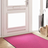 Vidaxl deurmat anders roze en zwart 120 x 400 cm polyamide en pvc