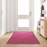 Vidaxl deurmat anders roze en zwart 120 x 400 cm polyamide en pvc