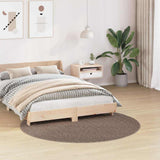 Vidaxl antislip shaggy tapijt bruin 160 x 160 cm pp