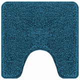 Vidaxl antislip badmat met toilet cut blauw 50 x 50 cm pp