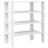 VidaXL shoe rack 61x32x70 cm processed wood white