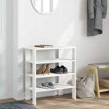 Vidaxl Shoe Rack 61x32x70 cm de madera procesada blanca