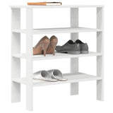 Vidaxl Shoe Rack 61x32x70 cm de madera procesada blanca