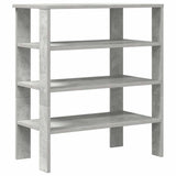 Vidaxx étagère à chaussures 61x32x70 cm bois d'ingénierie béton gris