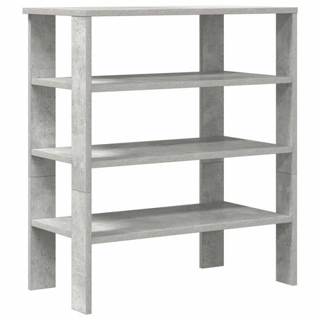 Vidaxx étagère à chaussures 61x32x70 cm bois d'ingénierie béton gris