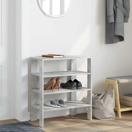 Vidaxx étagère à chaussures 61x32x70 cm bois d'ingénierie béton gris
