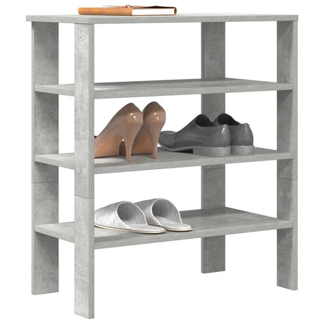 Vidaxx étagère à chaussures 61x32x70 cm bois d'ingénierie béton gris
