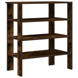 VidaXL shoe rack 61x32x70 cm processed wood smoked oak colored