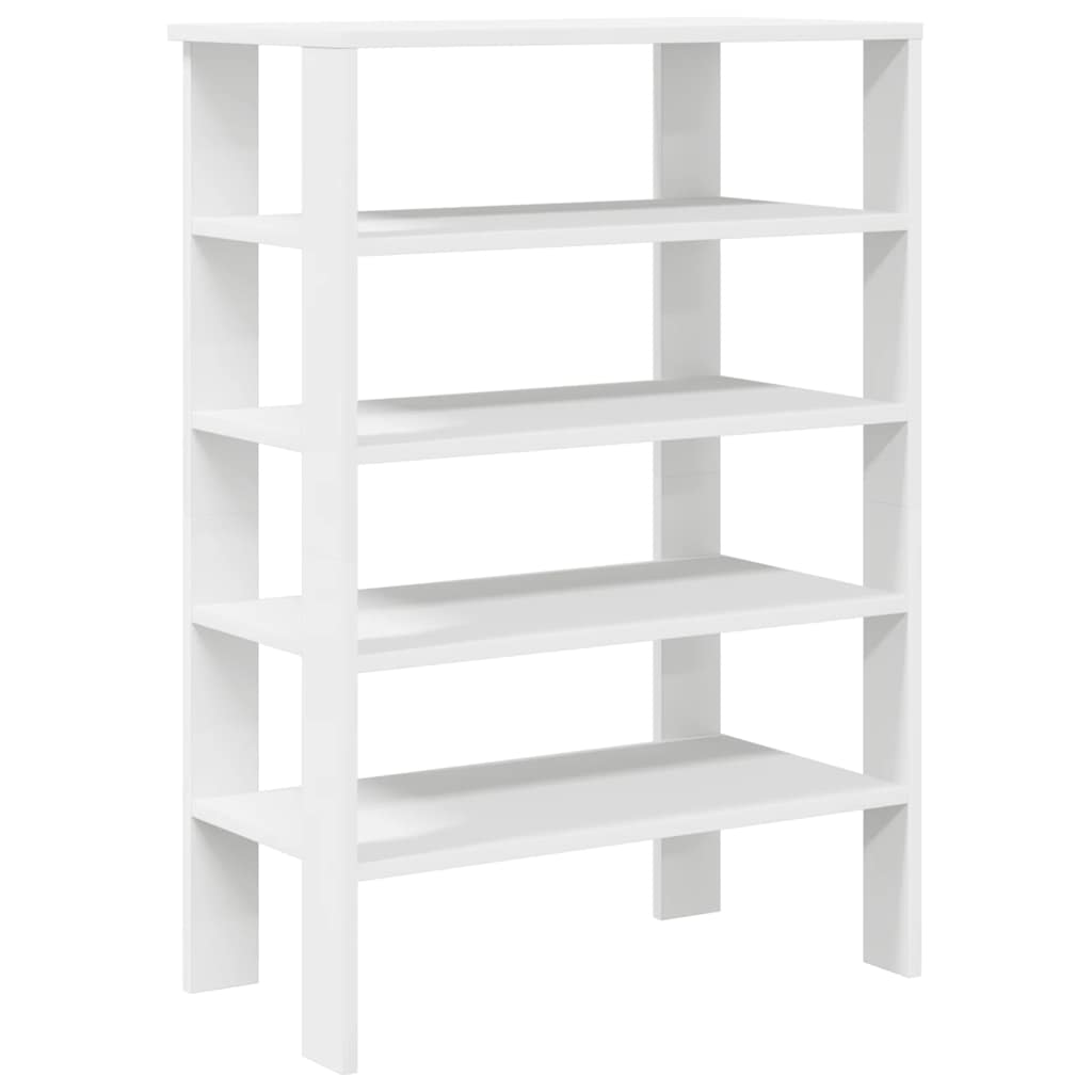 Vidaxx étagère à chaussures 61x32x87,5 cm bois fini blanc