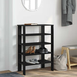 Vidaxl Shoe Rack 61x32x87.5 cm bearbetat trävlack