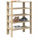 Vidaxl Shoe Rack 61x32x87.5 cm bearbetad trä sonoma ek färgad