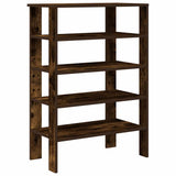 VidaXL shoe rack 61x32x87.5 cm processed wood smoked oak colored