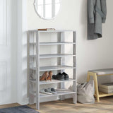 Vidaxl Shoe Rack 61x32x105 cm Forarbejdet trægrå sonoma eg farvet